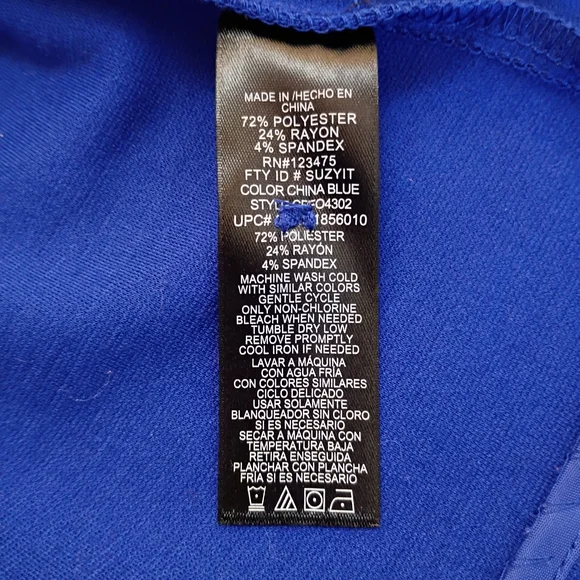 Christian Siriano Women Size L Royal Blue Blazer Office Business Casual Stylish - Picture 9 of 9